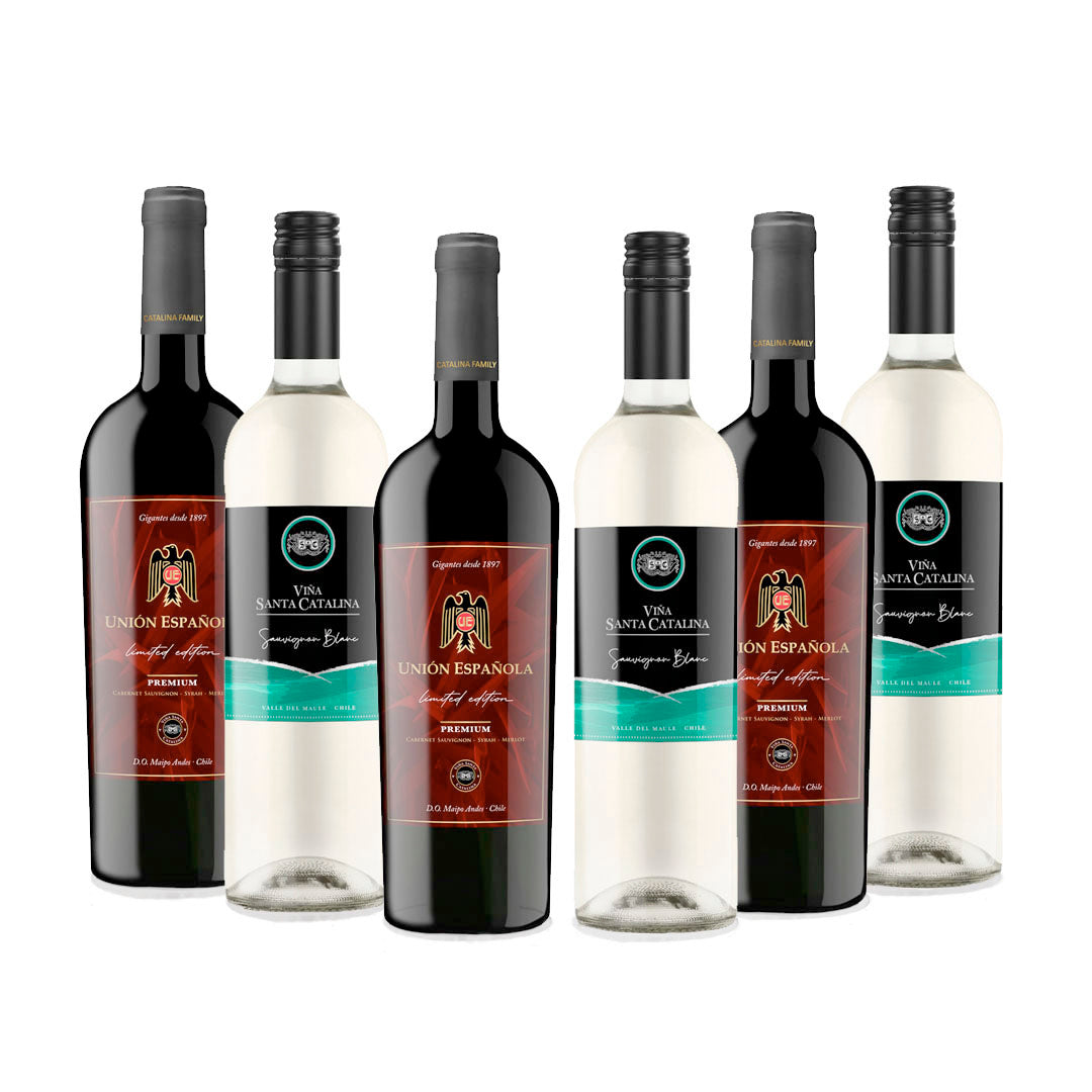 Pack Vino Unión Española y Santa Catalina Sauvignon Blanc