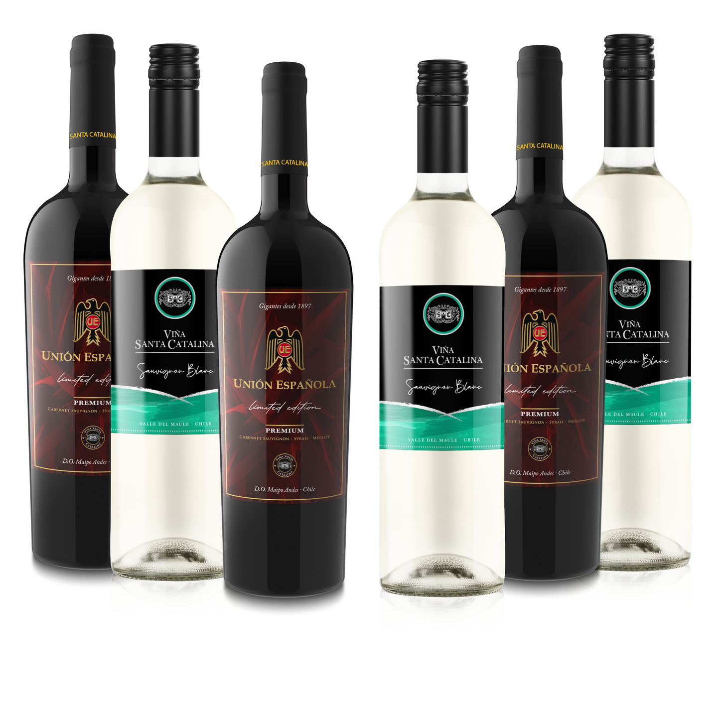 Pack Vino Unión Española y Santa Catalina Sauvignon Blanc
