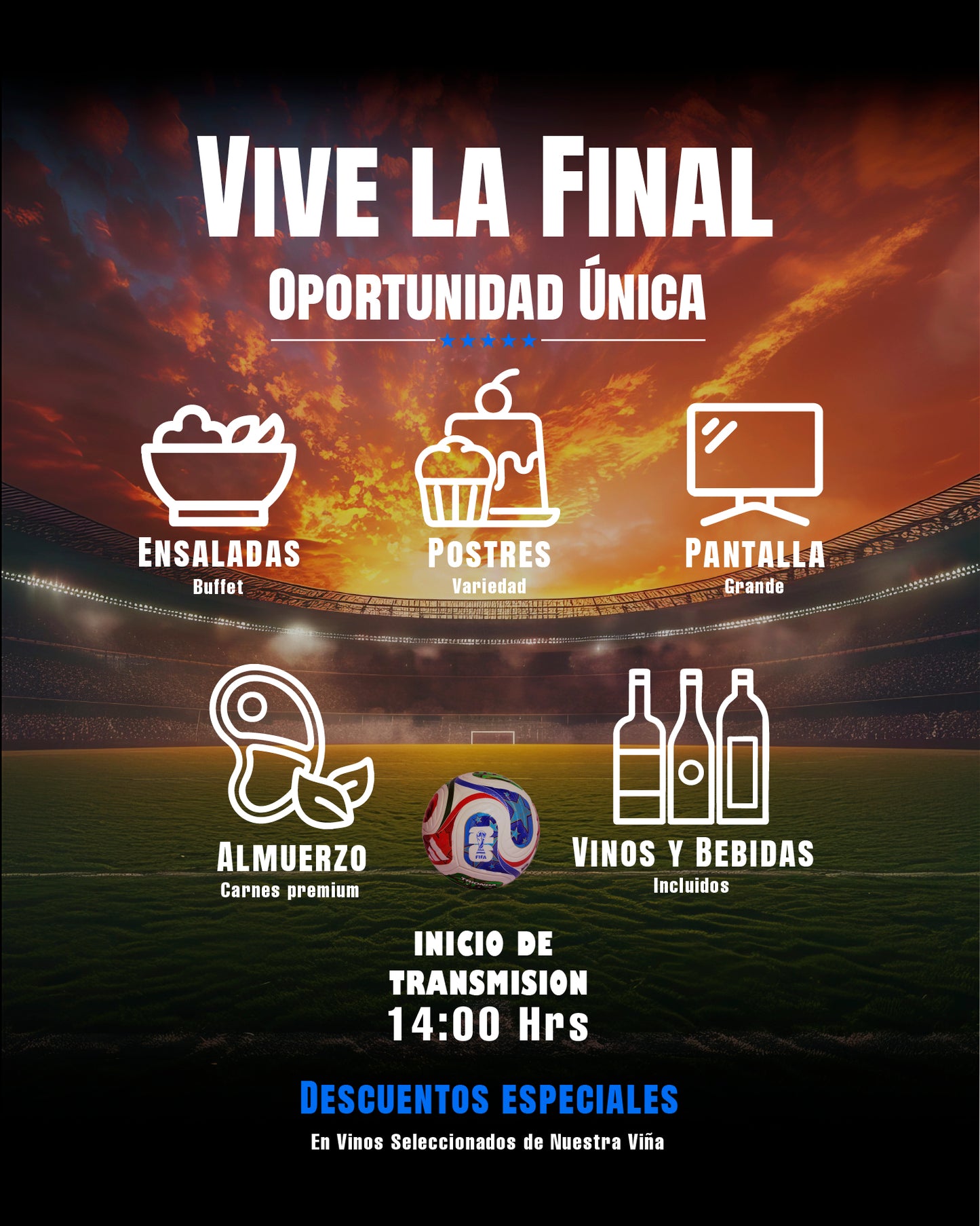 Final del Mundial en Viña Santa Catalina | Entrada Niño